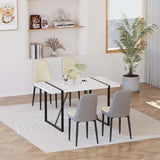 Modern MDF Industrial Dining Table And Chair Set - Omega Lifestyles