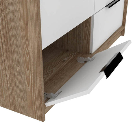 Modern Multicolor Particle Board Four Drawer Dresser - Sleep Galleria