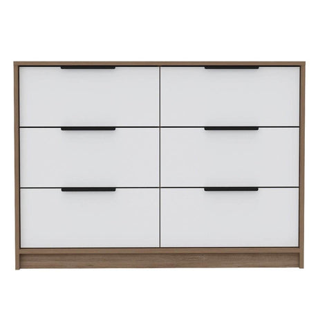 Modern Multicolor Particle Board Four Drawer Dresser - Sleep Galleria