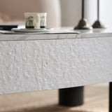 Modern Oval Engineered Wood Coffee Table With Storage - Omega Lifestyles