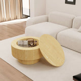 Modern Round Coffee Table With 2 PU Dining Chairs Set - Omega Lifestyles