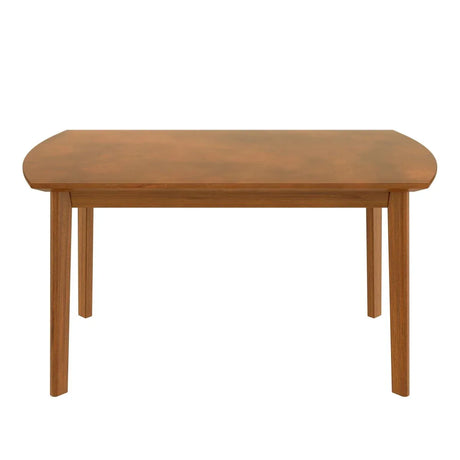 Modern Rubberwood Rectangular Dining Table Seats Four - Omega Lifestyles
