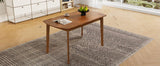 Modern Rubberwood Rectangular Dining Table Seats Four - Omega Lifestyles