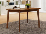 Modern Rubberwood Rectangular Dining Table Seats Four - Omega Lifestyles