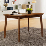 Modern Rubberwood Rectangular Dining Table Seats Four - Omega Lifestyles