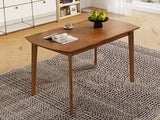 Modern Rubberwood Rectangular Dining Table Seats Four - Omega Lifestyles