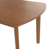 Modern Rubberwood Rectangular Dining Table Seats Four - Omega Lifestyles