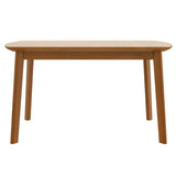 Modern Rubberwood Rectangular Dining Table Seats Four - Omega Lifestyles
