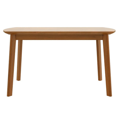 Modern Rubberwood Rectangular Dining Table Seats Four - Omega Lifestyles