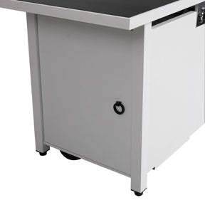 Modern Rust-Resistant Stainless Steel Outdoor Fire Pit Table - Omega Lifestyles