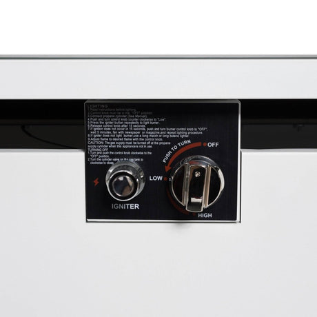 Modern Rust - Resistant Stainless Steel Outdoor Fire Pit Table - Driftwood - Omega Lifestyles