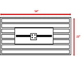Modern Stainless Steel Outdoor Black Fire Pit Table - Omega Lifestyles