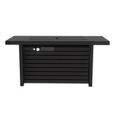 Modern Steel Outdoor Patio Fire Pit Table 54-Inch - Omega Lifestyles