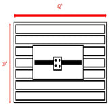 Modern Steel Propane Outdoor Fire Pit Table With Lid - Omega Lifestyles