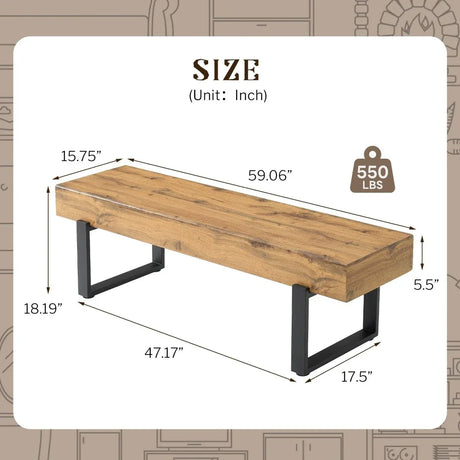 Modern Upholstered MDF And Metal Bedroom Bench - Omega Lifestyles