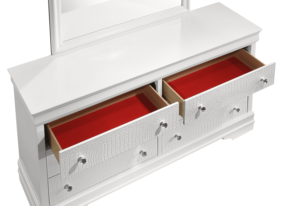 Modern Upholstered Wood 5-Piece Bedroom Furniture Set - Omega Lifestyles