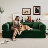 Modular Convertible Floor Sofa Bed With Corduroy Fabric - Omega Lifestyles