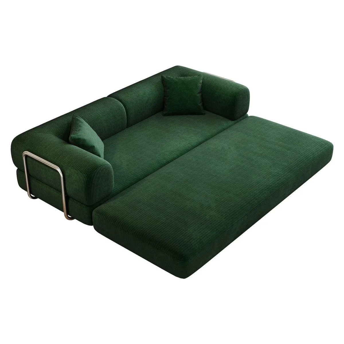 Modular Convertible Floor Sofa Bed With Corduroy Fabric - Omega Lifestyles