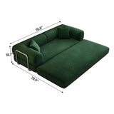 Modular Convertible Floor Sofa Bed With Corduroy Fabric - Omega Lifestyles