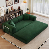 Modular Convertible Floor Sofa Bed With Corduroy Fabric - Omega Lifestyles