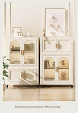 Multi-Functional Folding Plastic Wardrobe Storage Cabinet With Wheels - Sleep Galleria