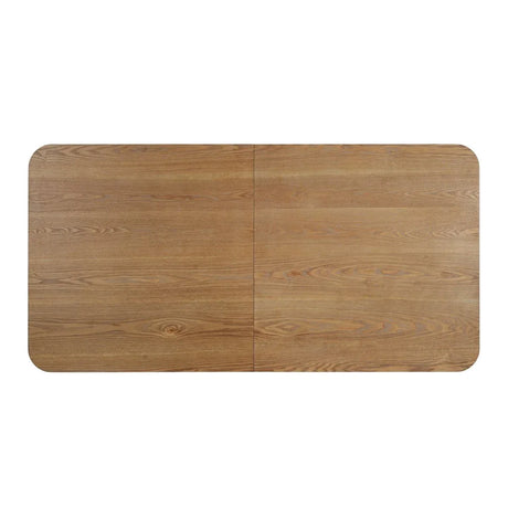 Natural Ash Mid-Century Industrial MDF Iron Counter Table - Omega Lifestyles