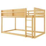 Natural Twin Over Twin Solid Wood Convertible Bunk Bed - Omega Lifestyles