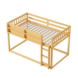 Natural Twin Over Twin Solid Wood Convertible Bunk Bed - Omega Lifestyles