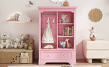 Open Children's Wardrobe With Hanging Rod Drawer - Sleep Galleria