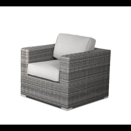 Outdoor 8 - Person Weather - Resistant Wicker Seating Set - Driftwood - Omega Lifestyles
