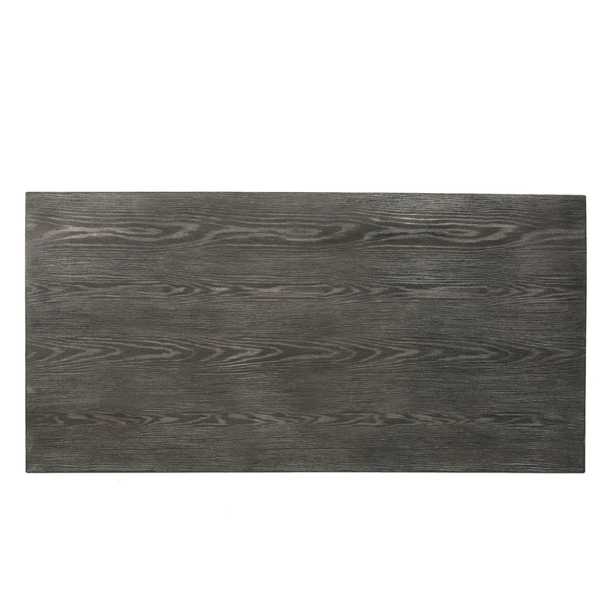 Outdoor Aluminum Dining Table With Steel Frame Gray Black - Omega Lifestyles