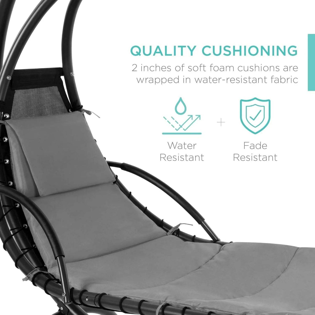 Outdoor Steel Chaise Lounge Chair With Canopy - Omega Lifestyles