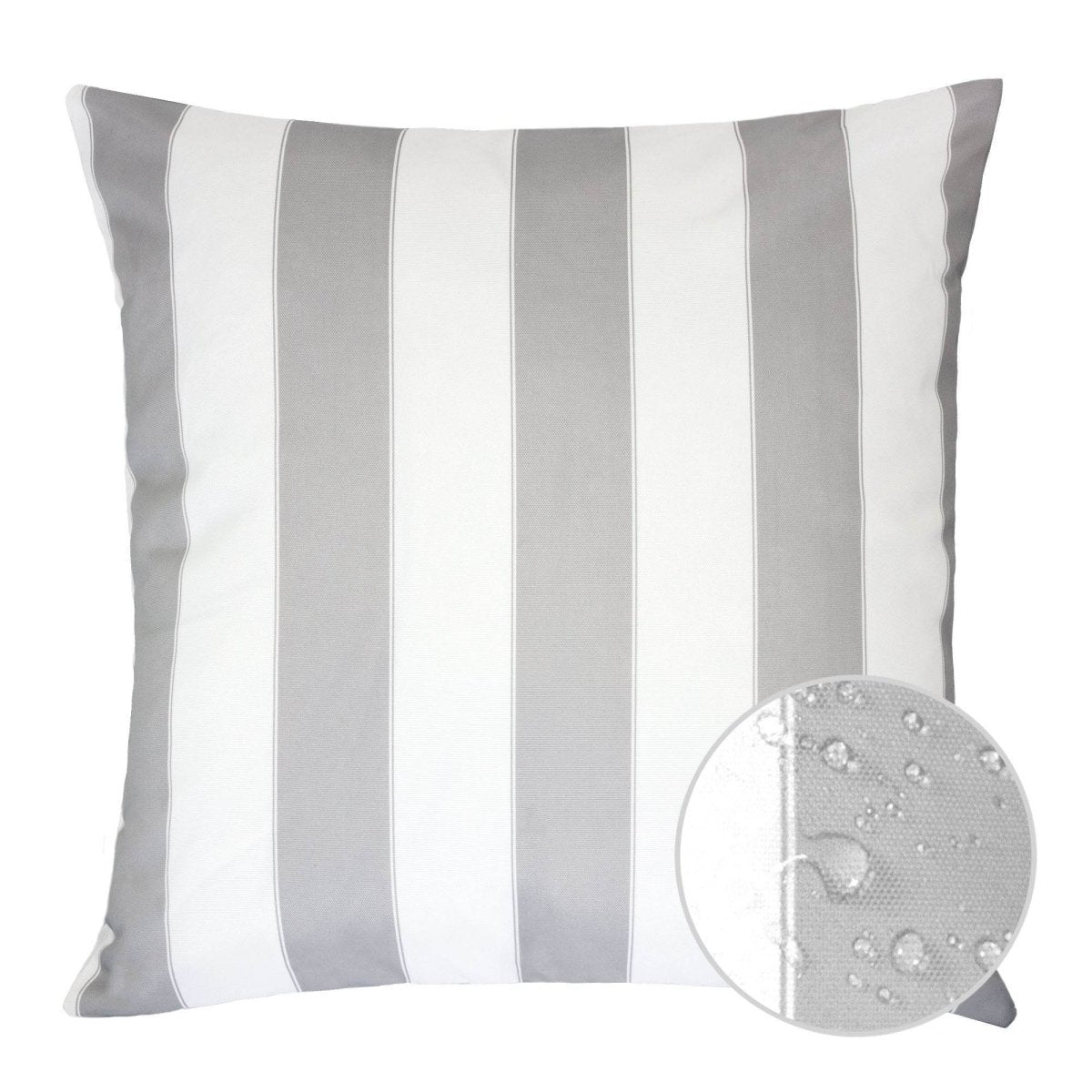 Outdoor Weather Resistant Silver 20x20 Polyester Pillow - Driftwood - Omega Lifestyles