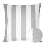 Outdoor Weather Resistant Silver 20x20 Polyester Pillow - Driftwood - Omega Lifestyles