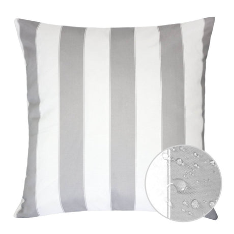 Outdoor Weather Resistant Silver 20x20 Polyester Pillow - Driftwood - Omega Lifestyles
