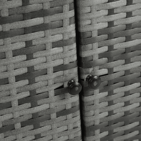 Outdoor Wicker Patio Bar Serving Cart With Wheels - Driftwood - Omega Lifestyles