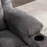 Oversized Soft Massage Rocker Recliner Chair With Heat - Driftwood - Omega Lifestyles