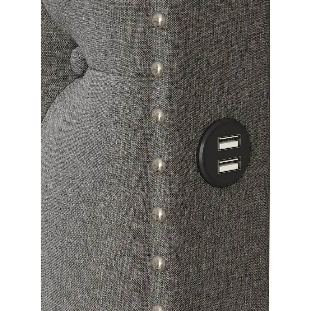 Platform Bed with USB Ports and Dual Storage Drawers - Omega Lifestyles