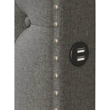 Platform Bed with USB Ports and Dual Storage Drawers - Omega Lifestyles