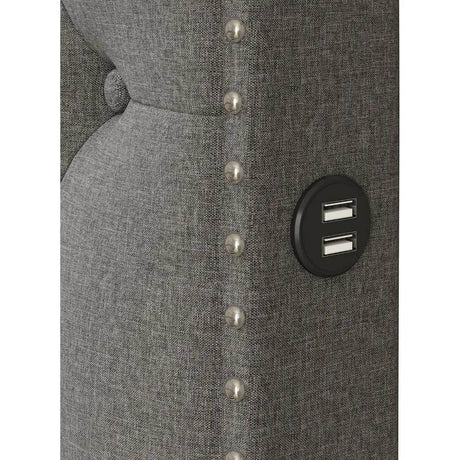 Platform Bed with USB Ports and Dual Storage Drawers - Omega Lifestyles