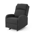 Plush Waterfall Backrest Fabric Manual Rocker Recliner - Driftwood - Omega Lifestyles
