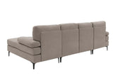 Polyester Blend U-Shape Sectional Sofa With Double Chaise - Omega Lifestyles