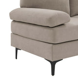 Polyester Blend U-Shape Sectional Sofa With Double Chaise - Omega Lifestyles