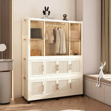 Portable Wardrobe Closet Organizer With Magnetic Doors - Sleep Galleria