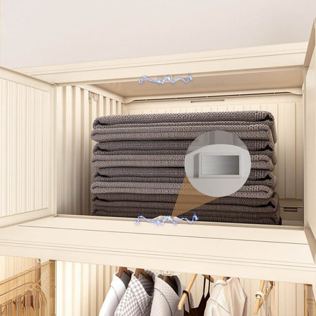Portable Wardrobe Closet Organizer With Magnetic Doors - Sleep Galleria