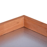 Premium Fir Wood Galvanized Outdoor Potting Bench - Driftwood - Omega Lifestyles