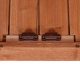 Premium Fir Wood Galvanized Outdoor Potting Bench - Driftwood - Omega Lifestyles