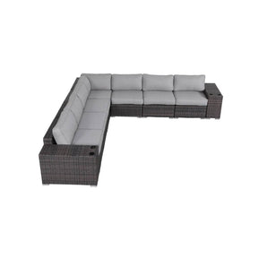 Premium Fully Assembled Wicker Outdoor Sectional Lounge Set - Omega Lifestyles