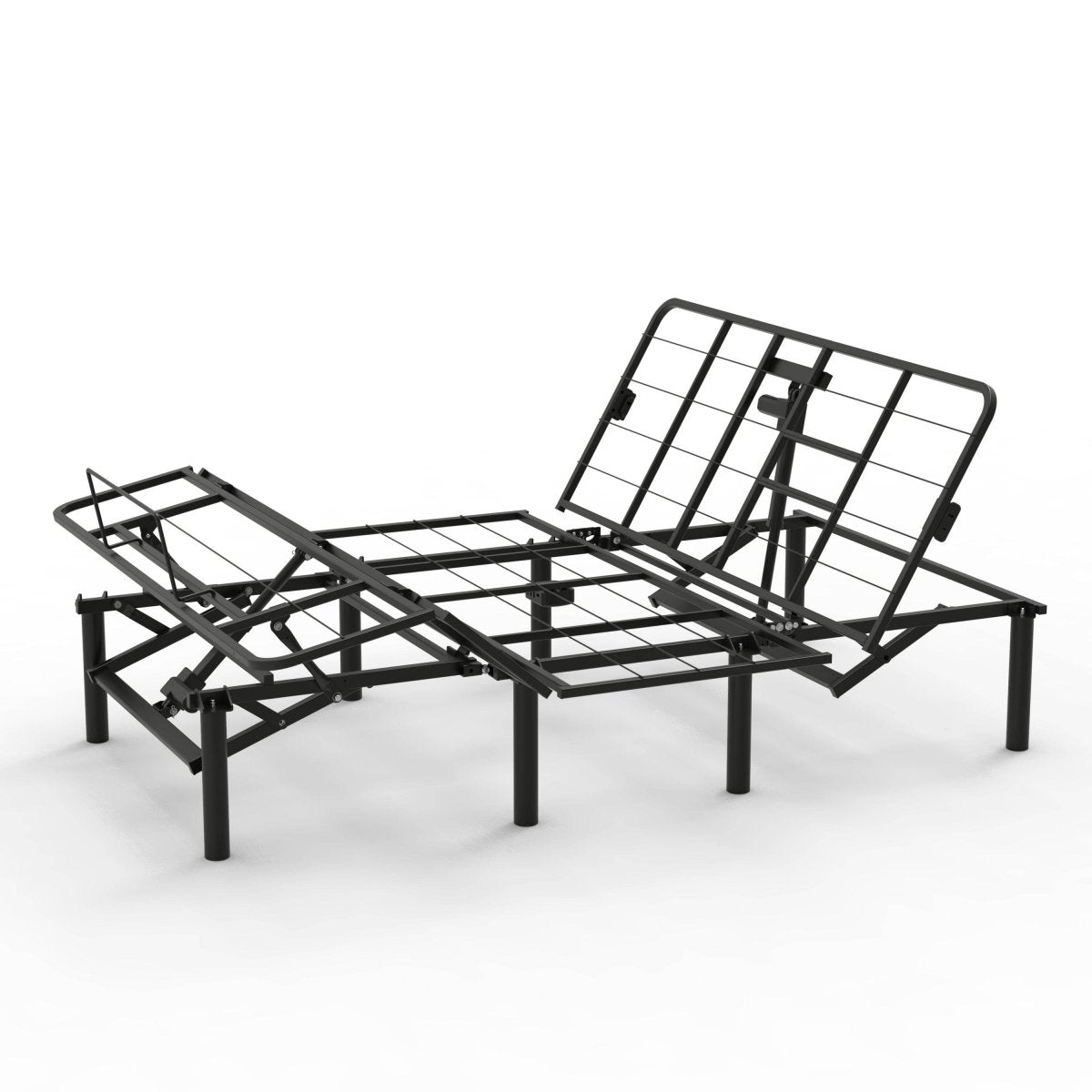 Queen Adjustable Bed Base Frame With Dual USB Ports - Driftwood - Omega Lifestyles