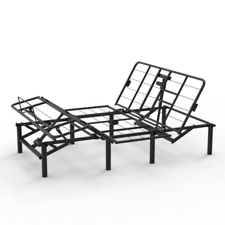 Queen Adjustable Bed Base Frame With Dual USB Ports - Driftwood - Omega Lifestyles